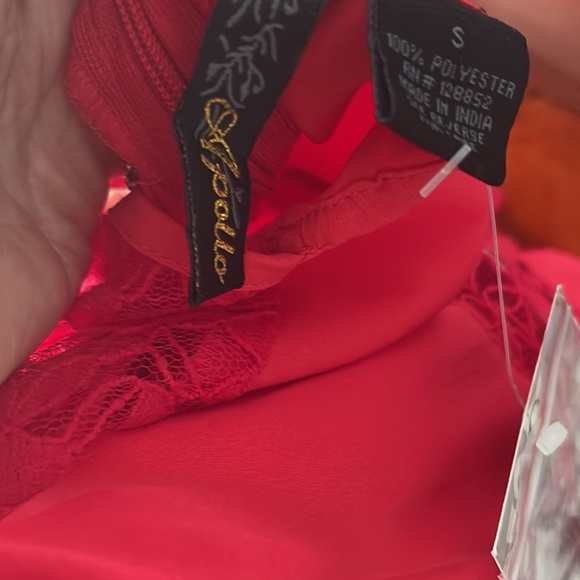 Cute Red Lace Dress Size Small - Picture 5 of 5